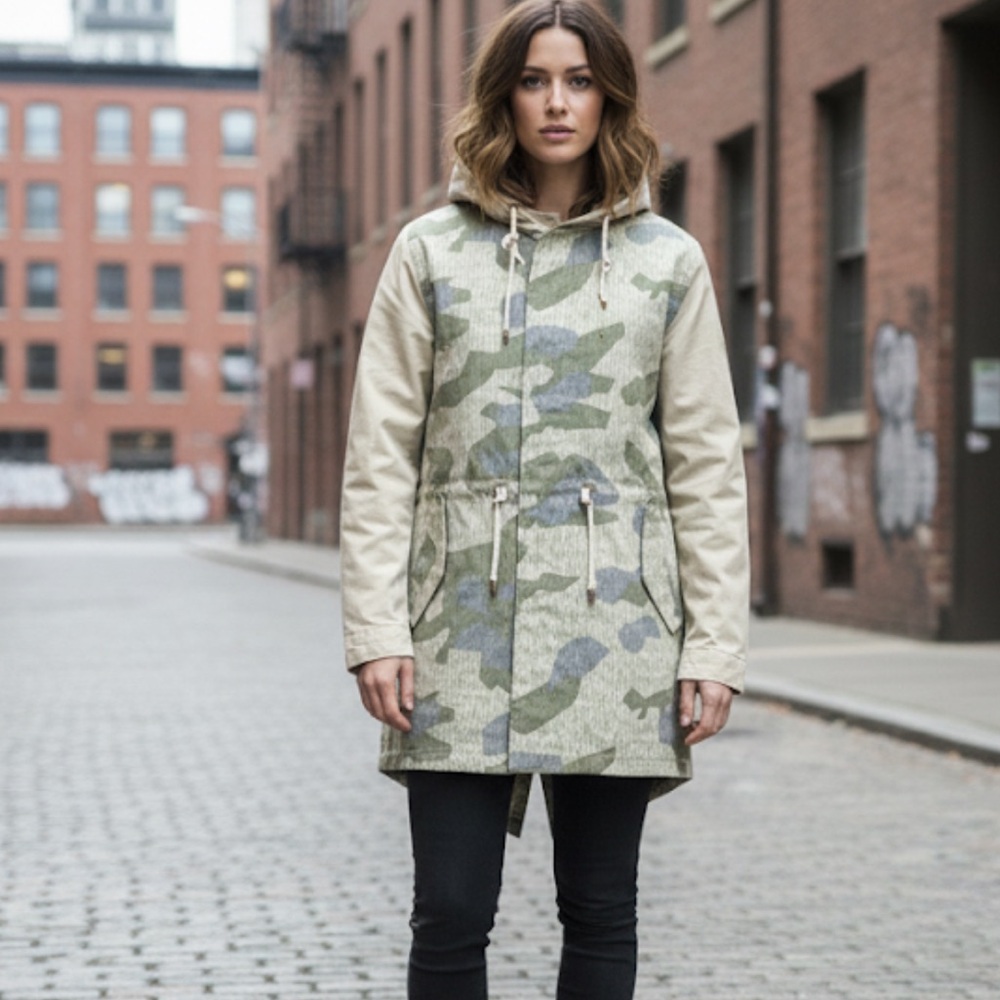 Scotch & Soda Hooded Fishtail Artsy Parka